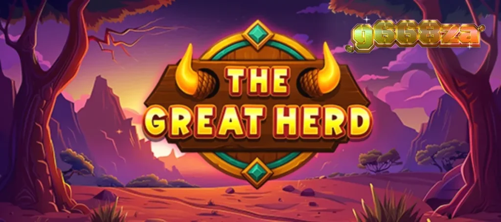 Pemandangan sabana Afrika dalam slot The Great Herd